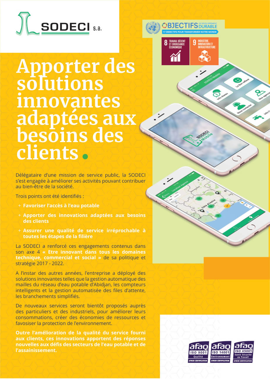 Apporter des solutions innovantes adaptées aux besoins des clients